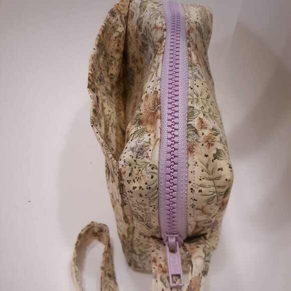 New Roses Floral Travel bag Clutch Wallet Pouch Yellow Purple hanging pouch case - Picture 5 of 6